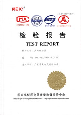 真空斷路器型式試驗(yàn)報告